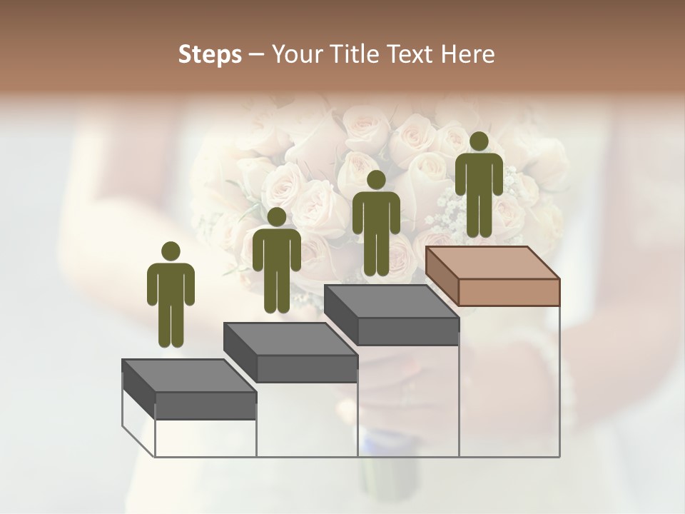 The Bride Roses Beautiful Hands PowerPoint Template