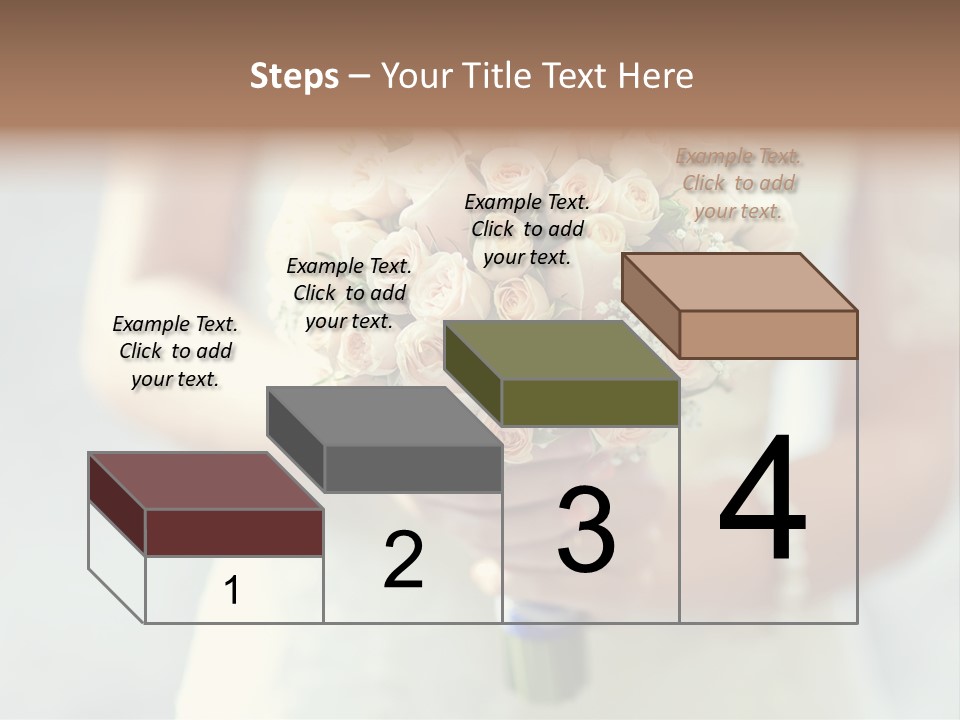 The Bride Roses Beautiful Hands PowerPoint Template