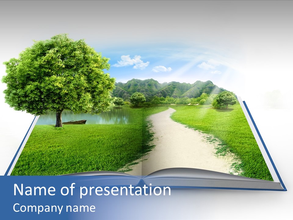 Plant Sunshine Growth PowerPoint Template