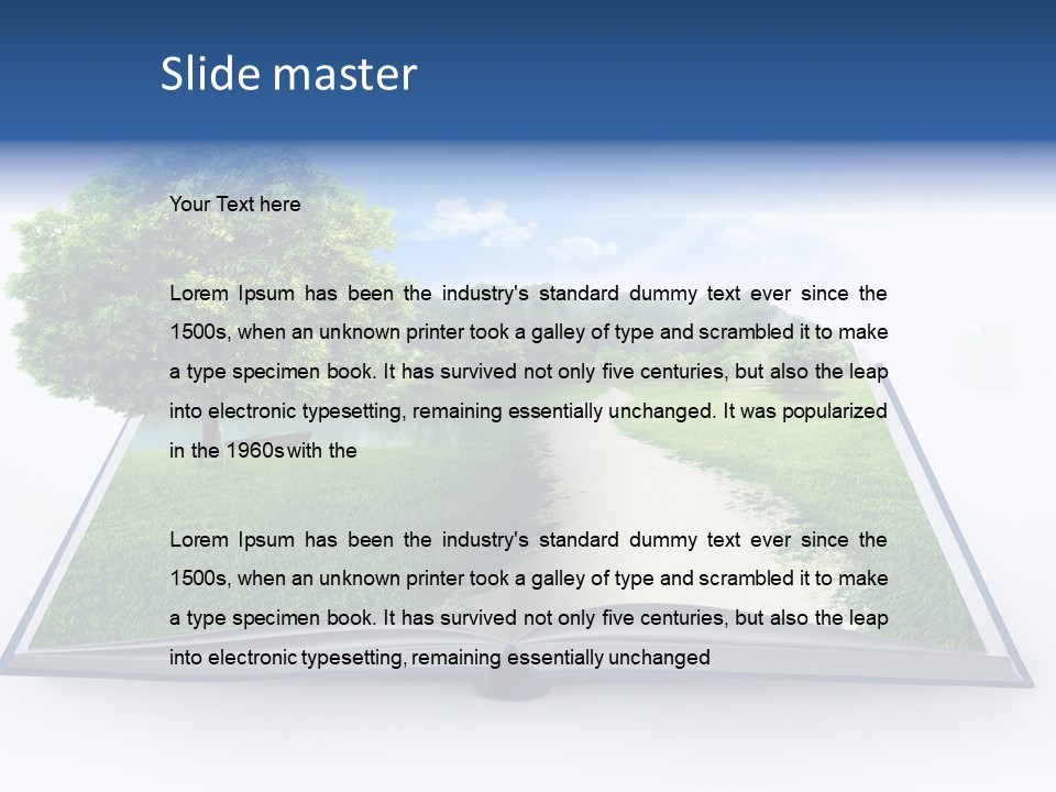 Plant Sunshine Growth PowerPoint Template