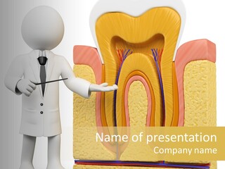 Healthcare Pulp Toothache PowerPoint Template