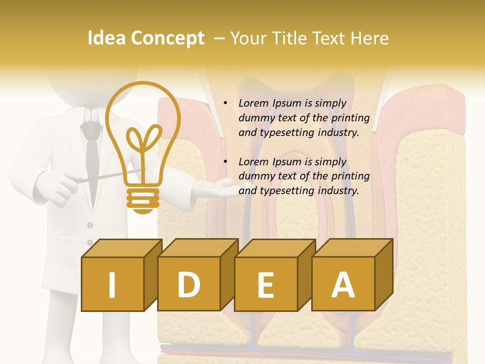 Healthcare Pulp Toothache PowerPoint Template