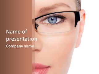 See Female Business PowerPoint Template