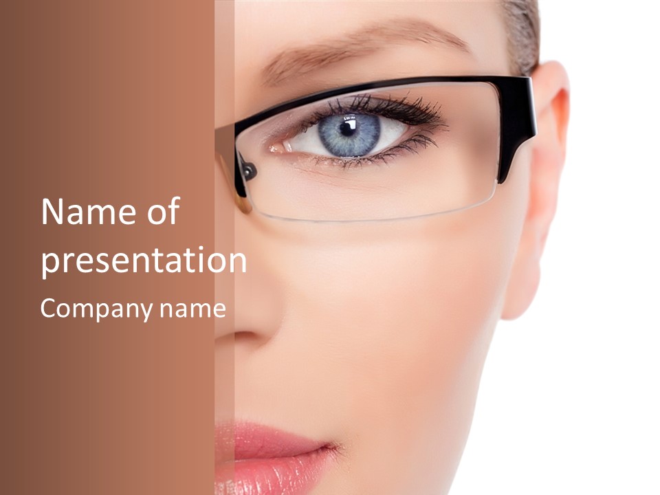 See Female Business PowerPoint Template