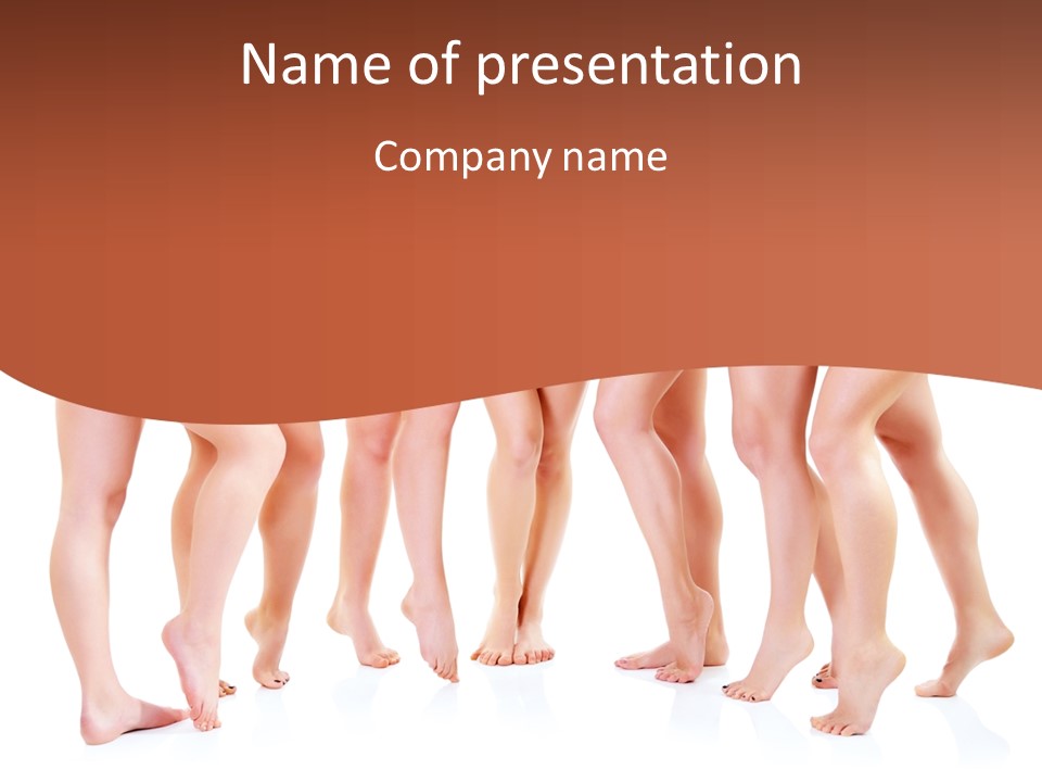 Tanned Girl Pretty PowerPoint Template