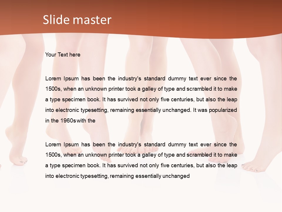 Tanned Girl Pretty PowerPoint Template