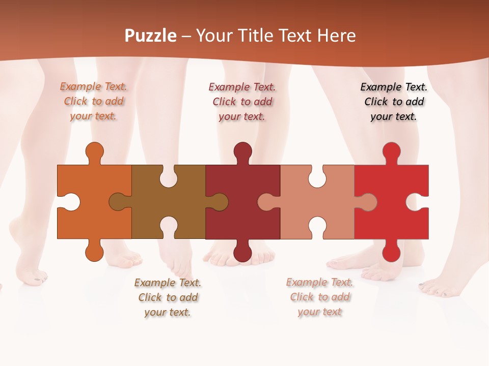 Tanned Girl Pretty PowerPoint Template