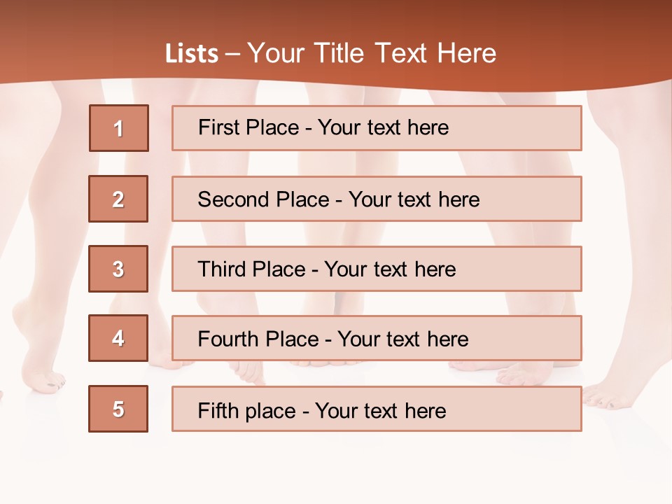 Tanned Girl Pretty PowerPoint Template