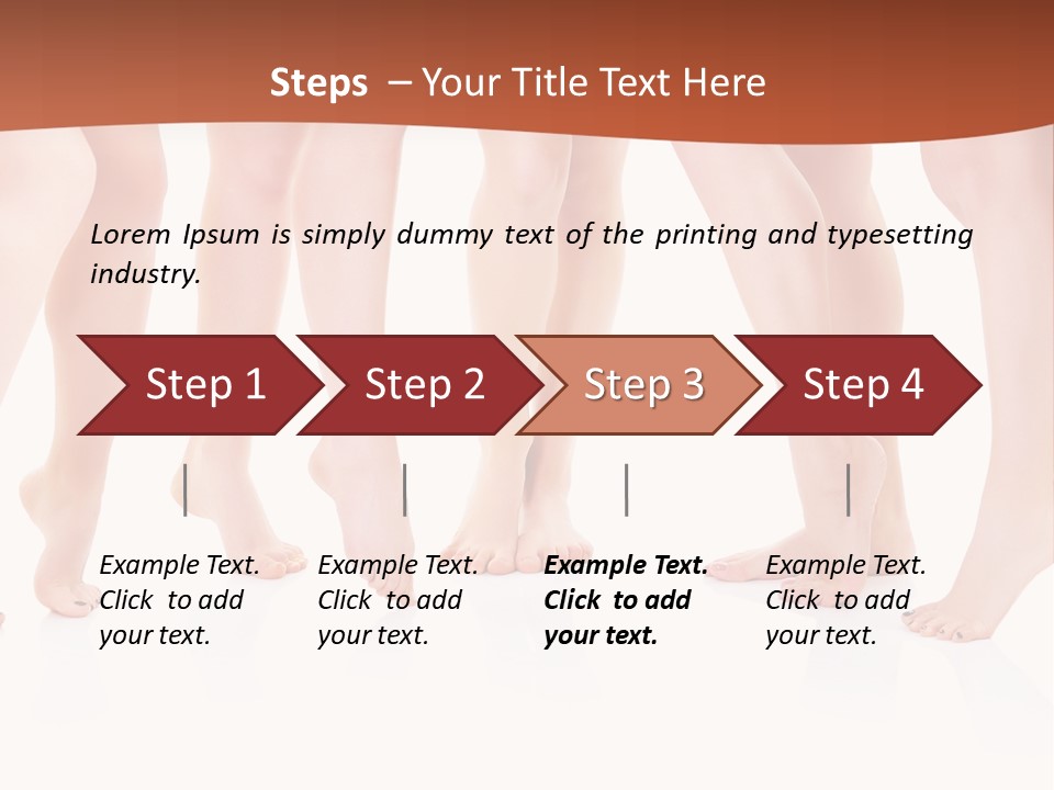 Tanned Girl Pretty PowerPoint Template