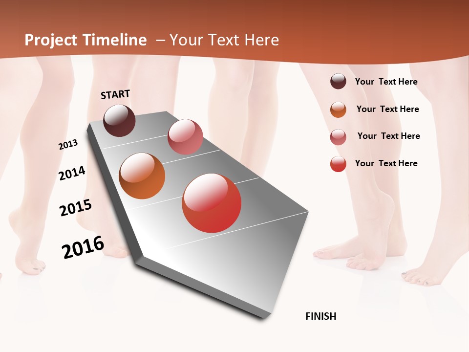 Tanned Girl Pretty PowerPoint Template