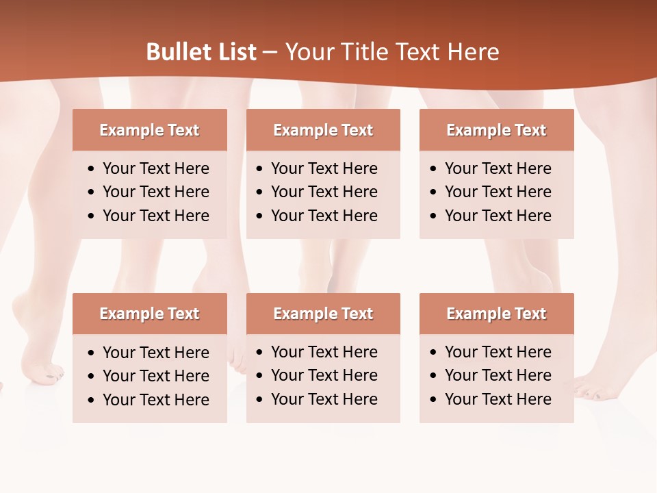 Tanned Girl Pretty PowerPoint Template