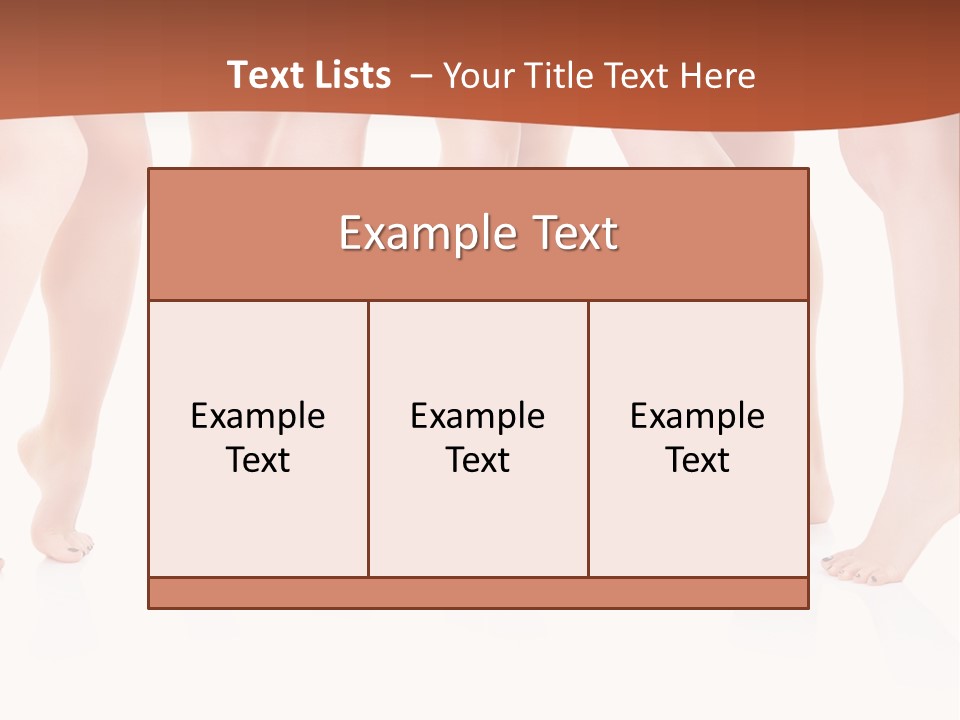 Tanned Girl Pretty PowerPoint Template