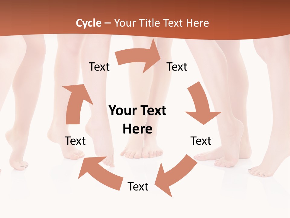 Tanned Girl Pretty PowerPoint Template