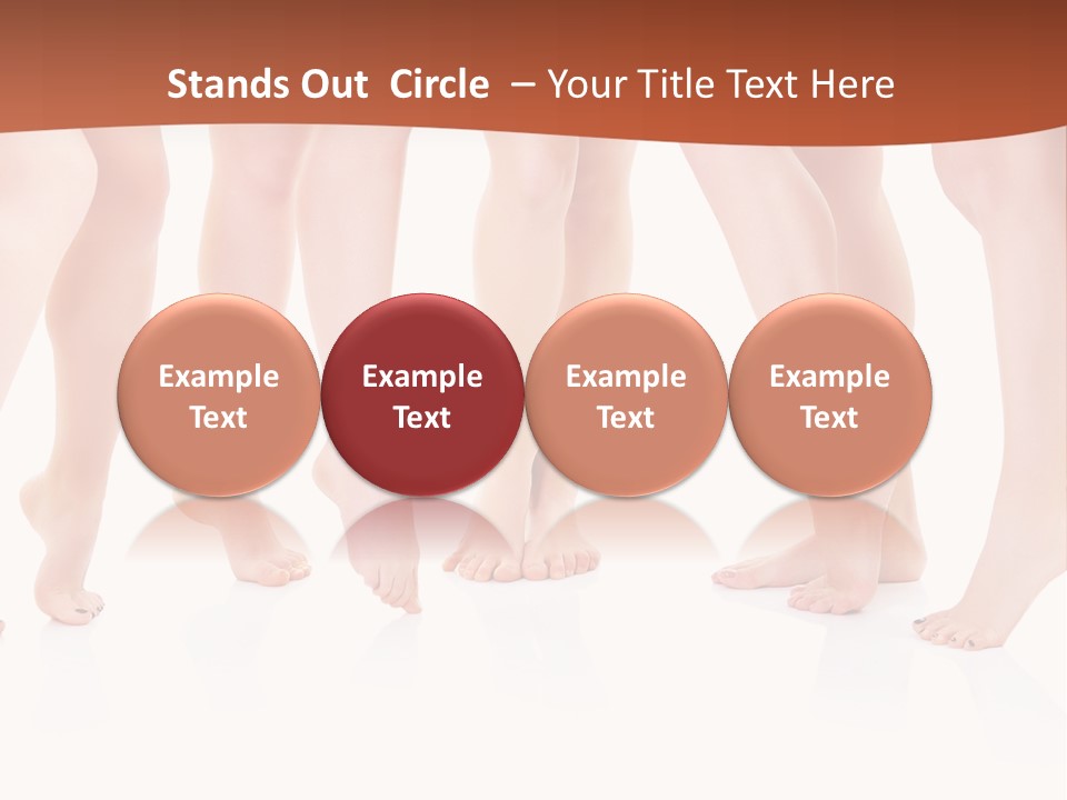 Tanned Girl Pretty PowerPoint Template