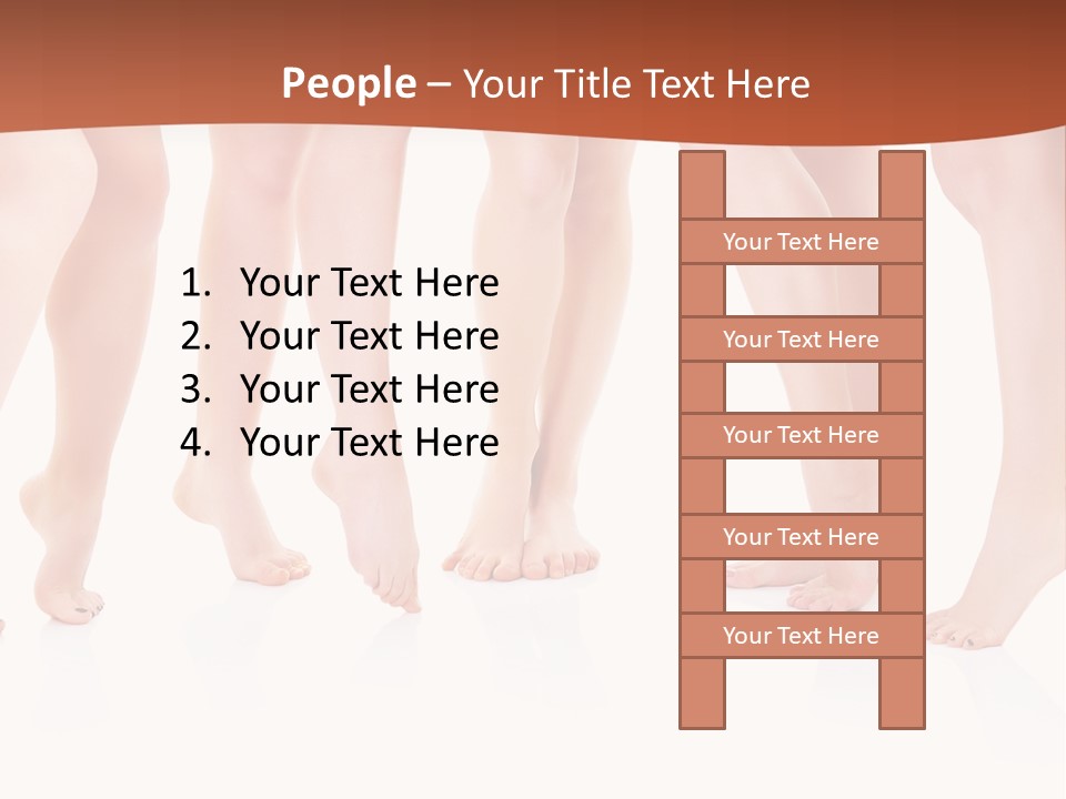 Tanned Girl Pretty PowerPoint Template