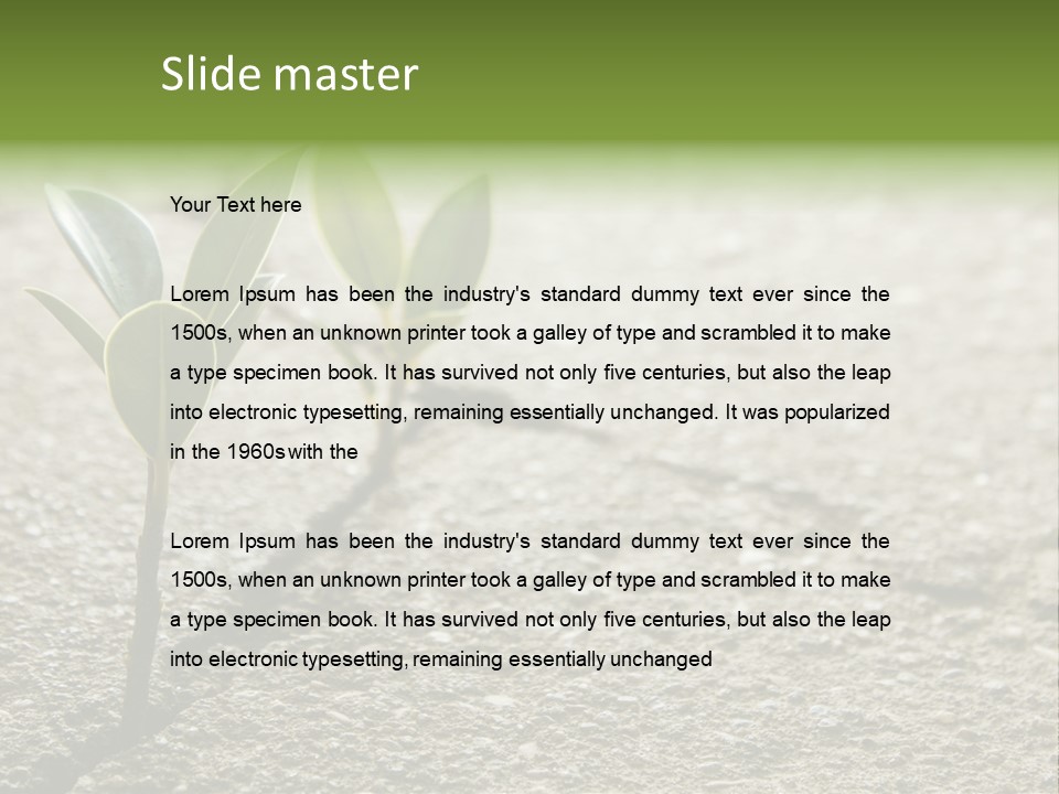 Lush Land Nature PowerPoint Template