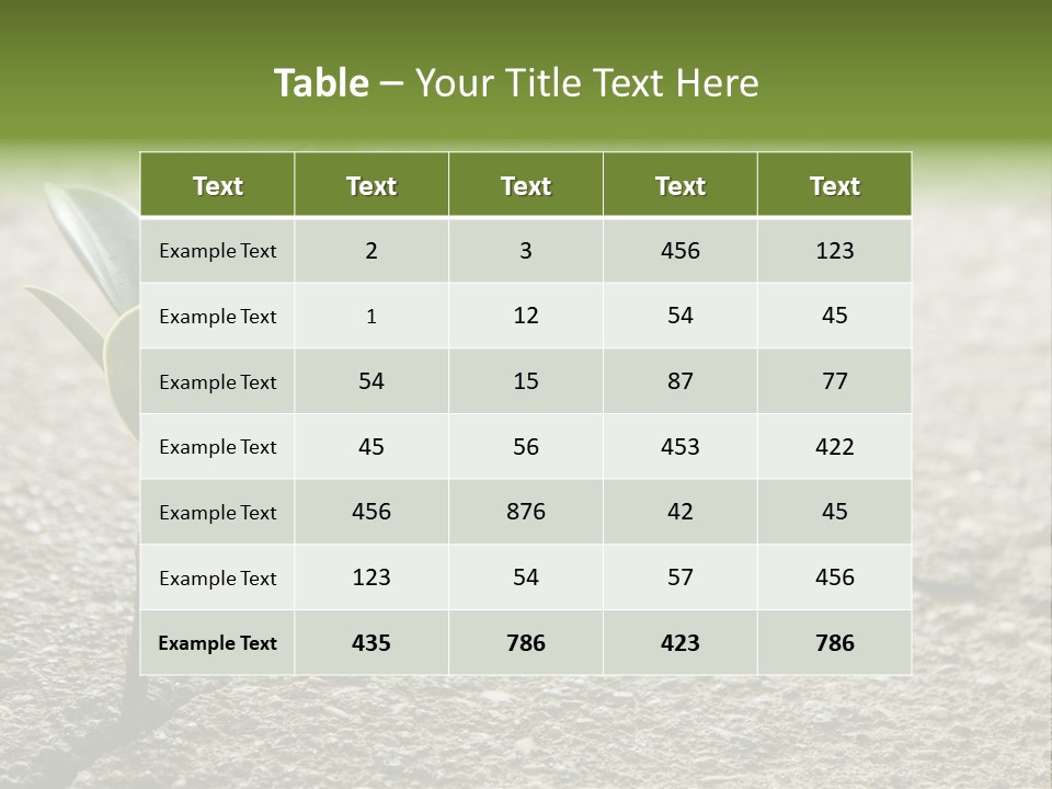 Lush Land Nature PowerPoint Template