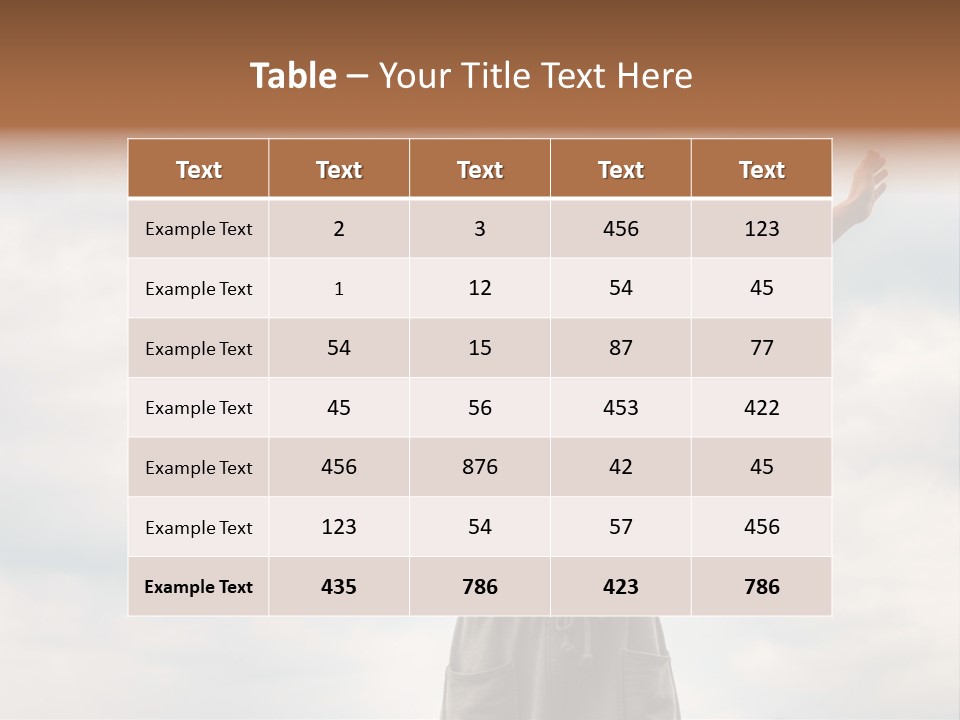 Sky Hope People PowerPoint Template