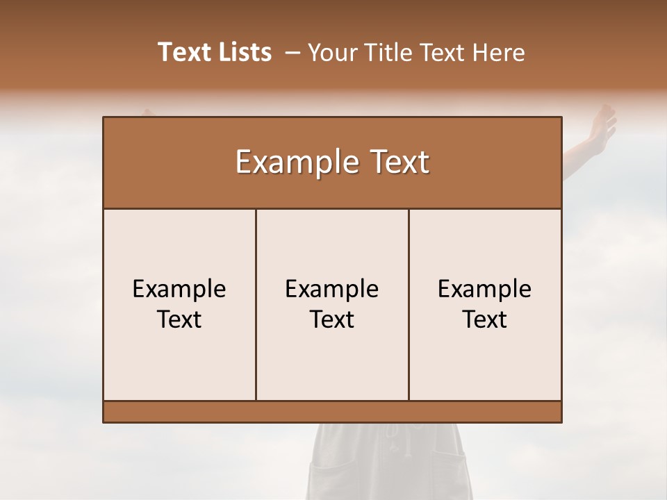 Sky Hope People PowerPoint Template