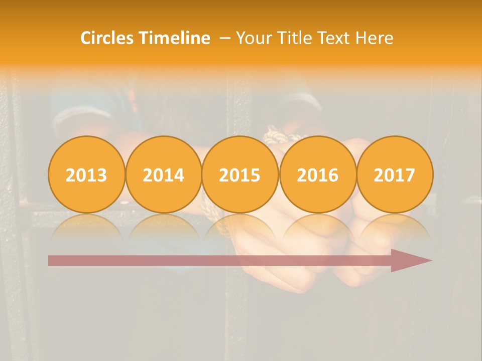 Person Hand Jail PowerPoint Template