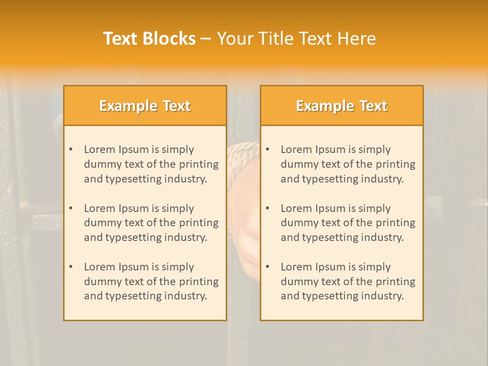Person Hand Jail PowerPoint Template