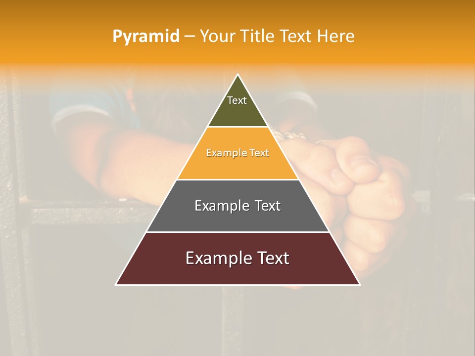 Person Hand Jail PowerPoint Template
