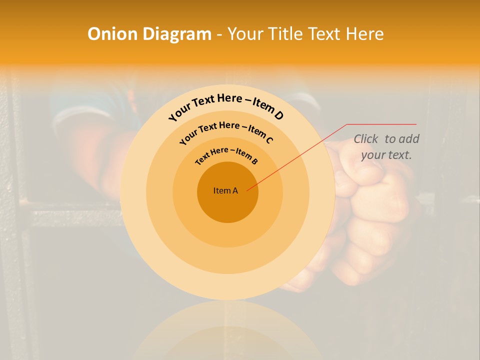 Person Hand Jail PowerPoint Template