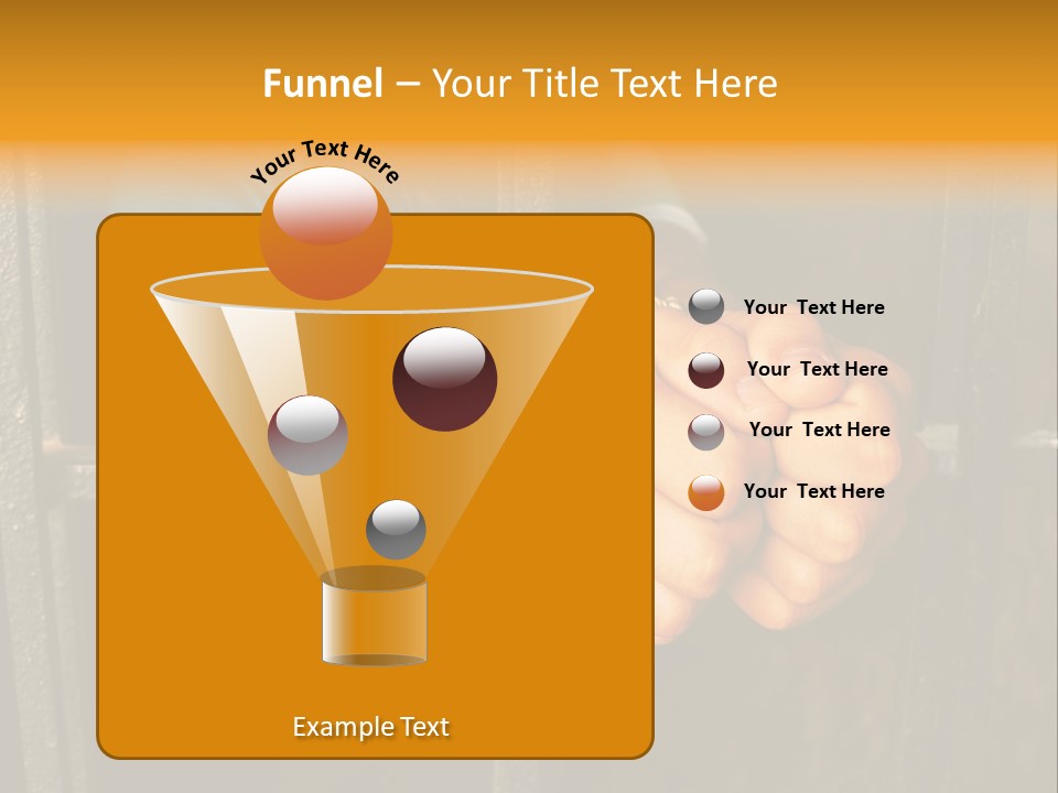 Person Hand Jail PowerPoint Template