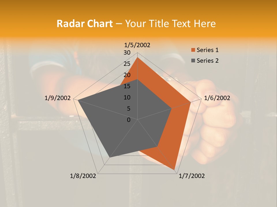 Person Hand Jail PowerPoint Template