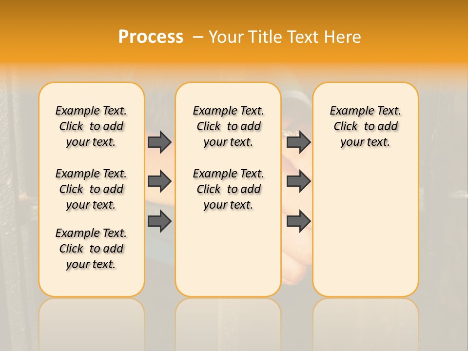 Person Hand Jail PowerPoint Template