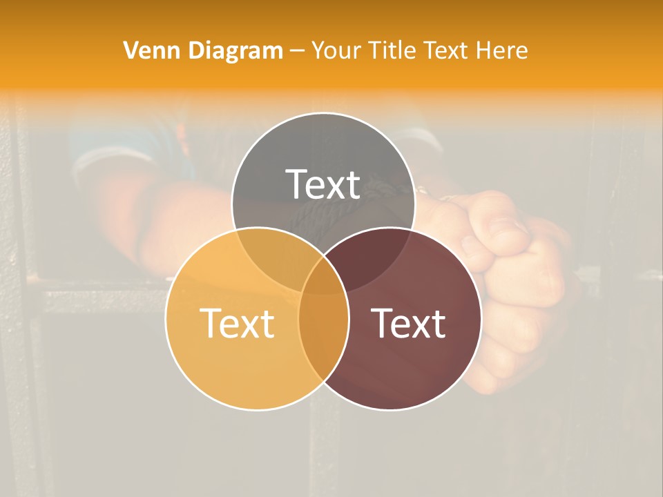 Person Hand Jail PowerPoint Template