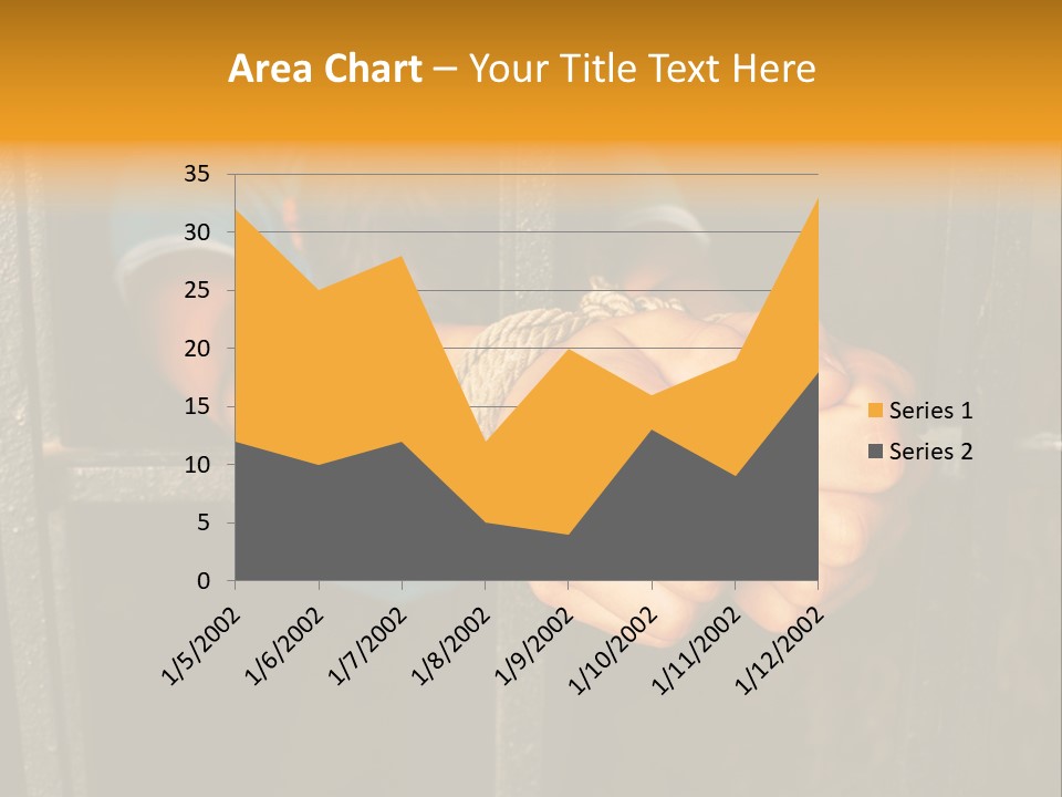 Person Hand Jail PowerPoint Template