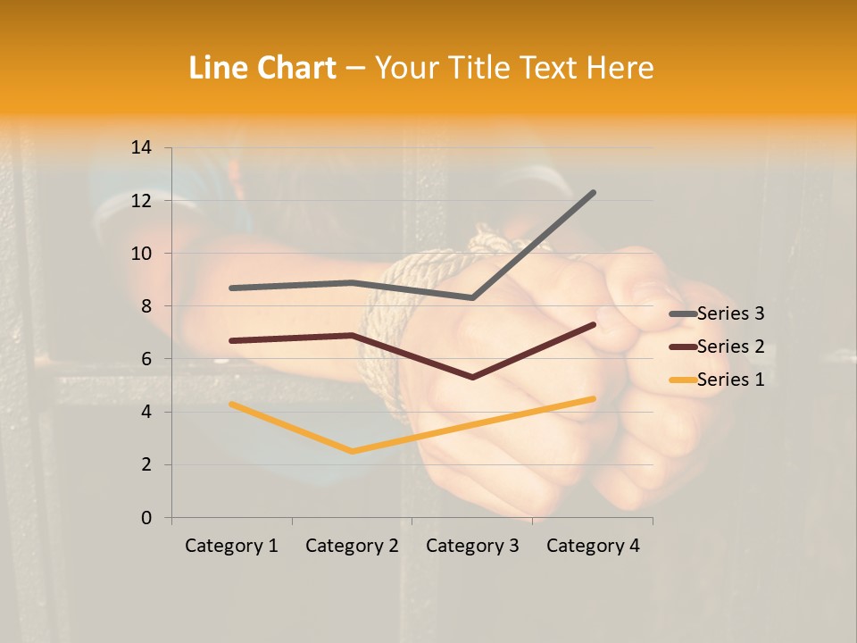 Person Hand Jail PowerPoint Template