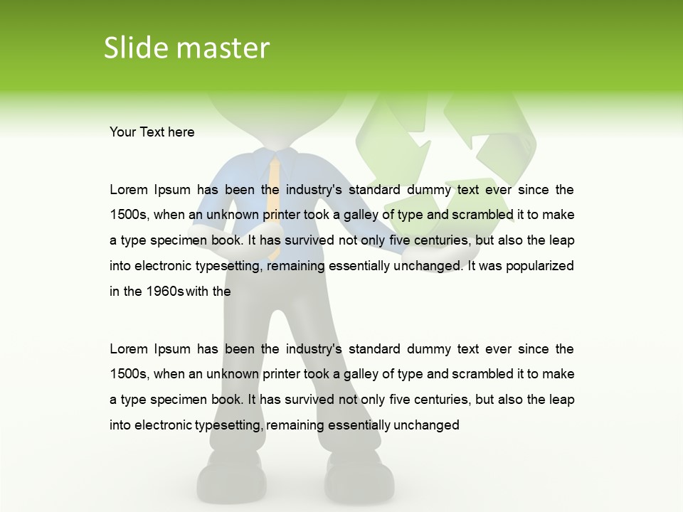 Gesture Finger Guy PowerPoint Template