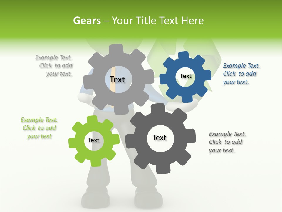 Gesture Finger Guy PowerPoint Template