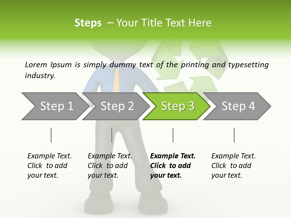 Gesture Finger Guy PowerPoint Template