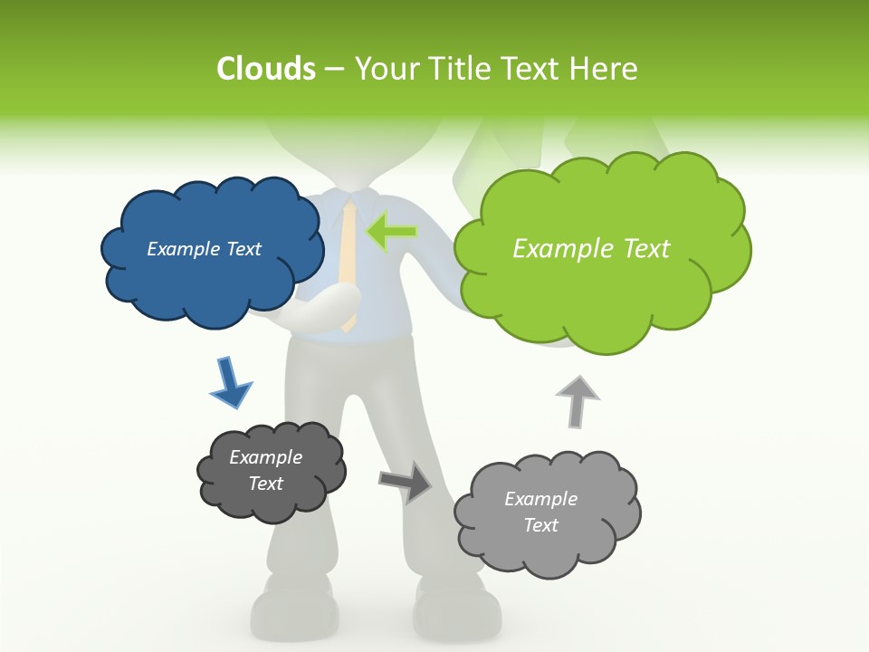 Gesture Finger Guy PowerPoint Template