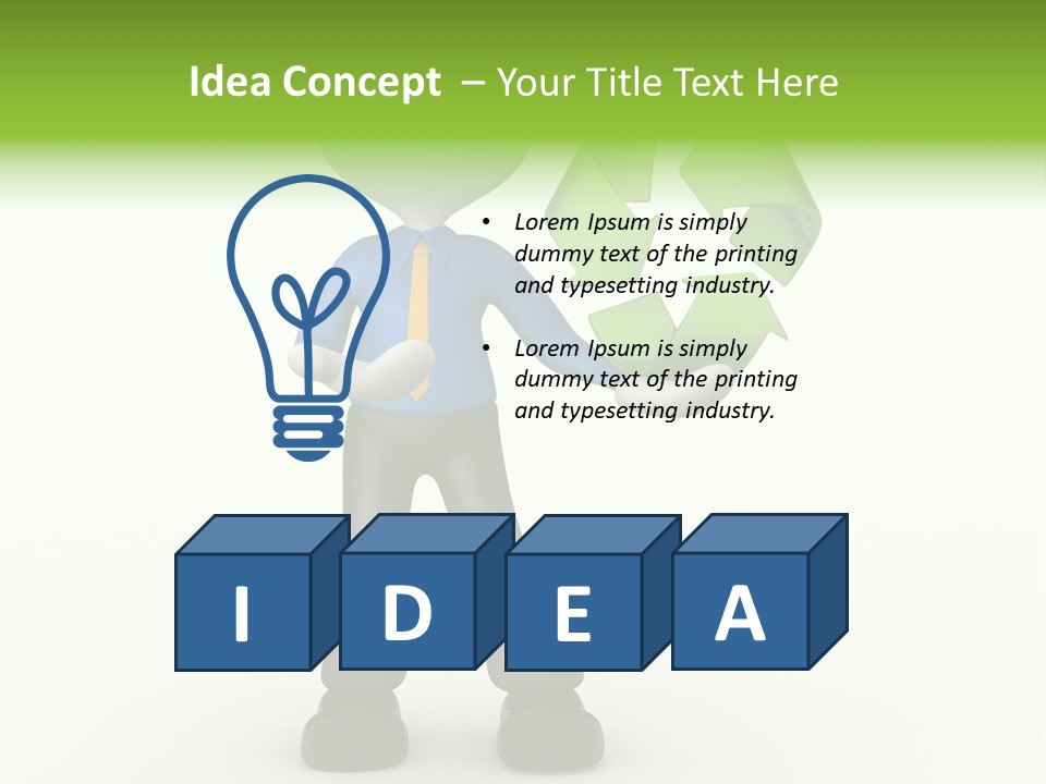 Gesture Finger Guy PowerPoint Template