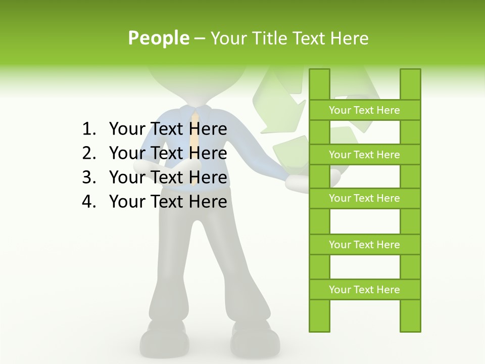 Gesture Finger Guy PowerPoint Template