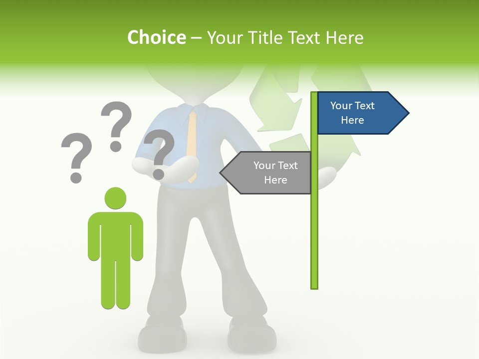 Gesture Finger Guy PowerPoint Template