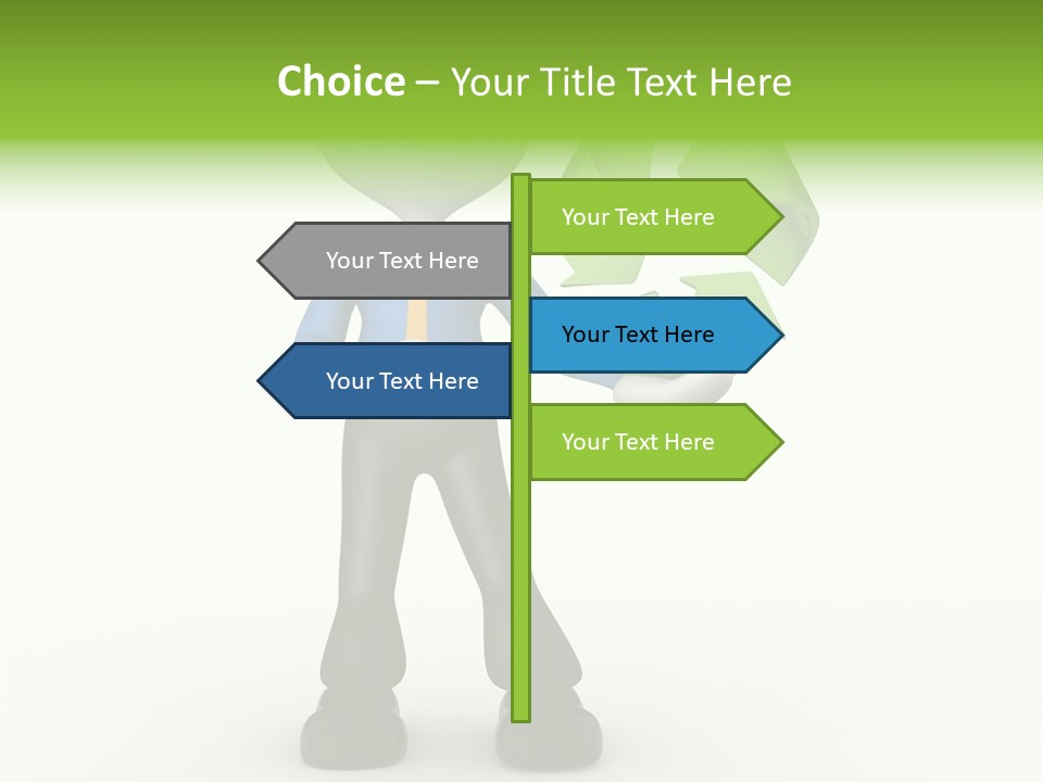 Gesture Finger Guy PowerPoint Template