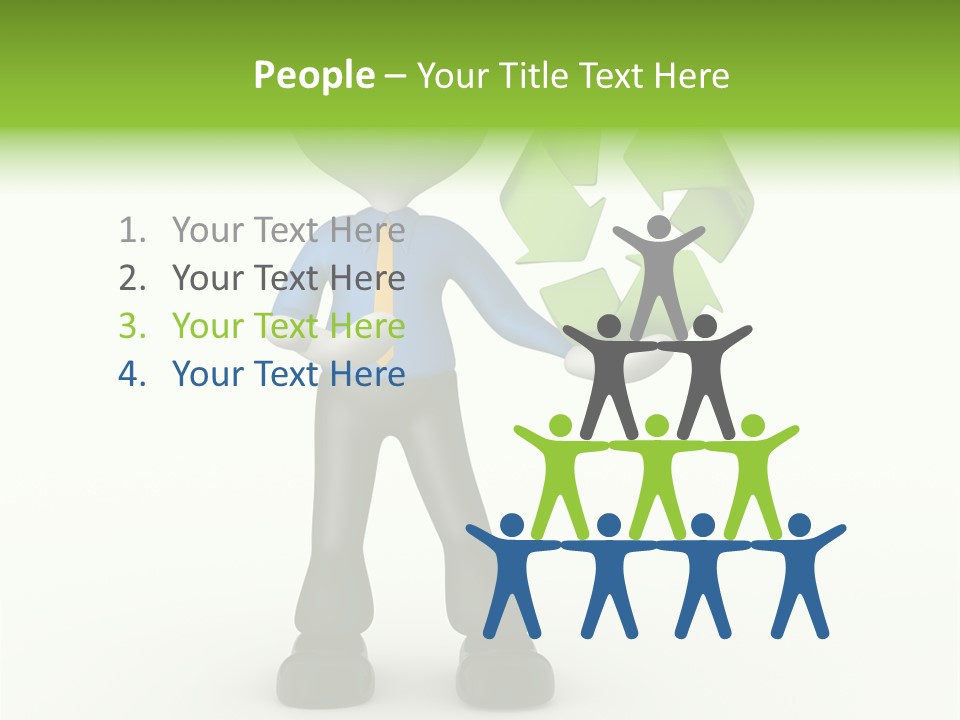 Gesture Finger Guy PowerPoint Template