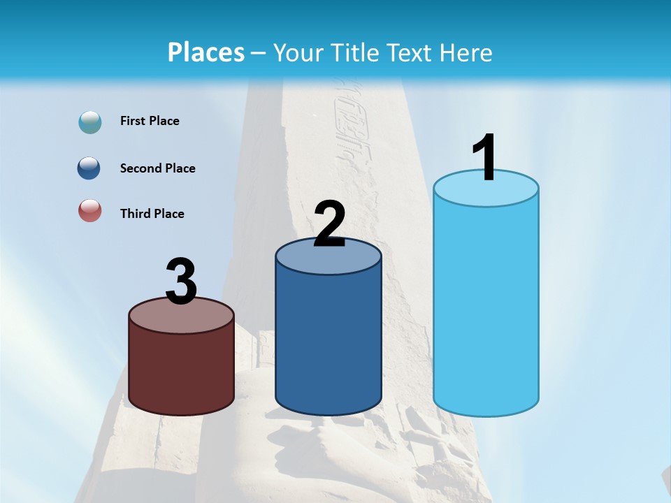 North Statue Symbol PowerPoint Template