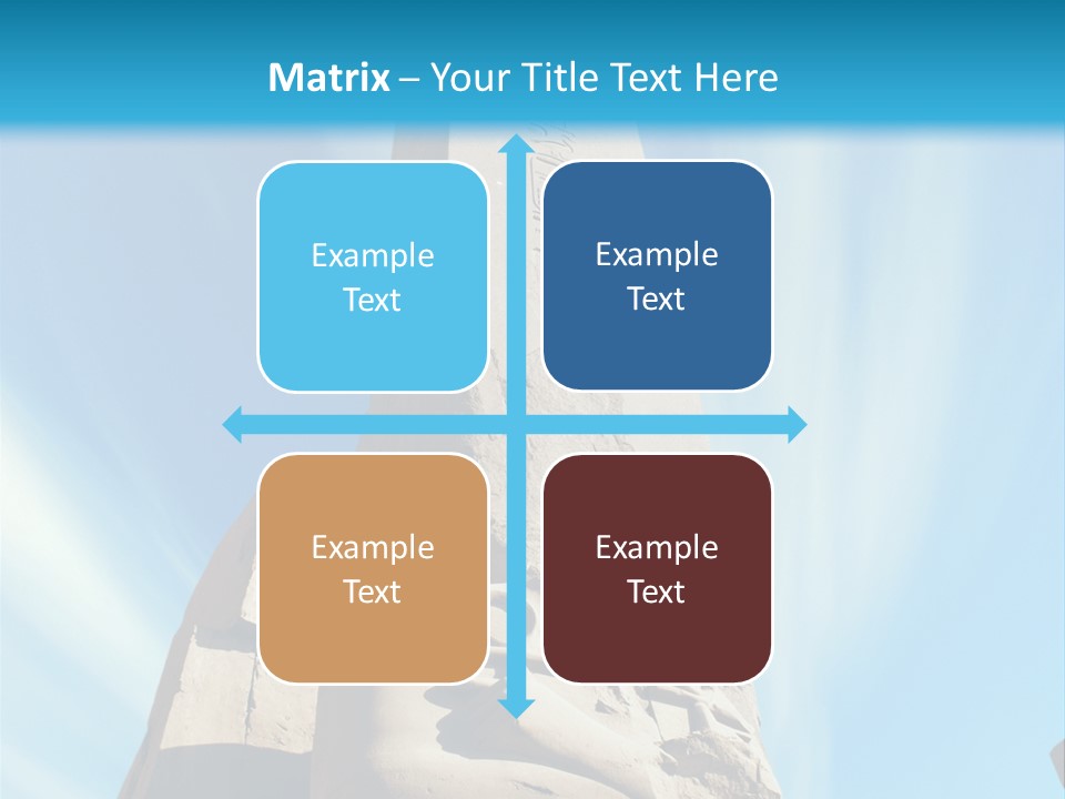 North Statue Symbol PowerPoint Template