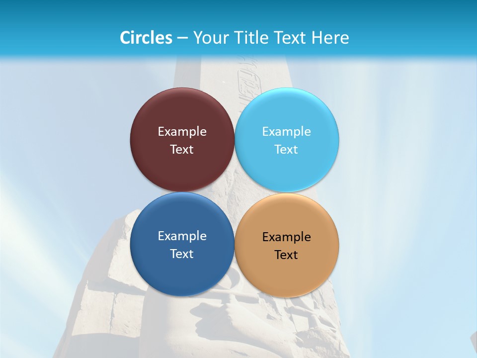 North Statue Symbol PowerPoint Template