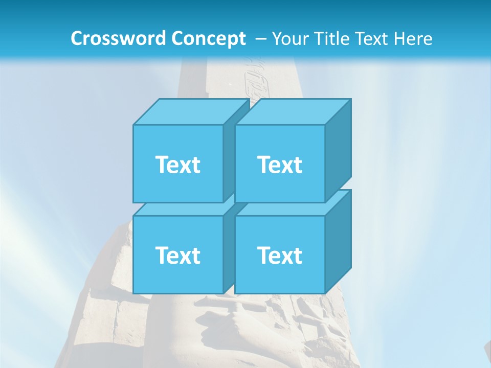 North Statue Symbol PowerPoint Template