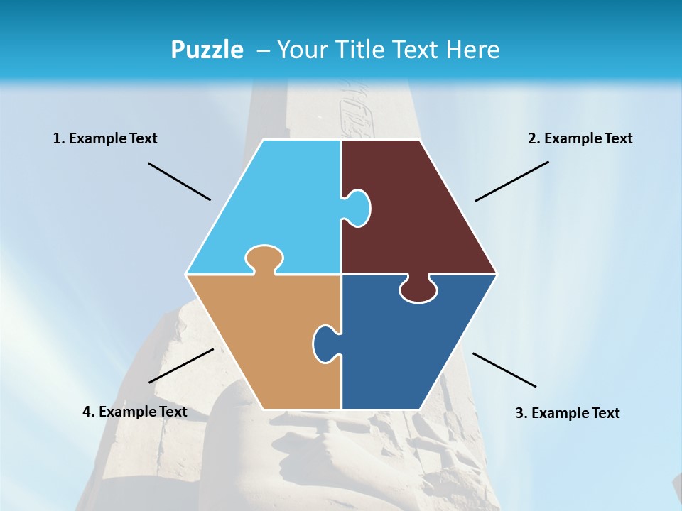 North Statue Symbol PowerPoint Template