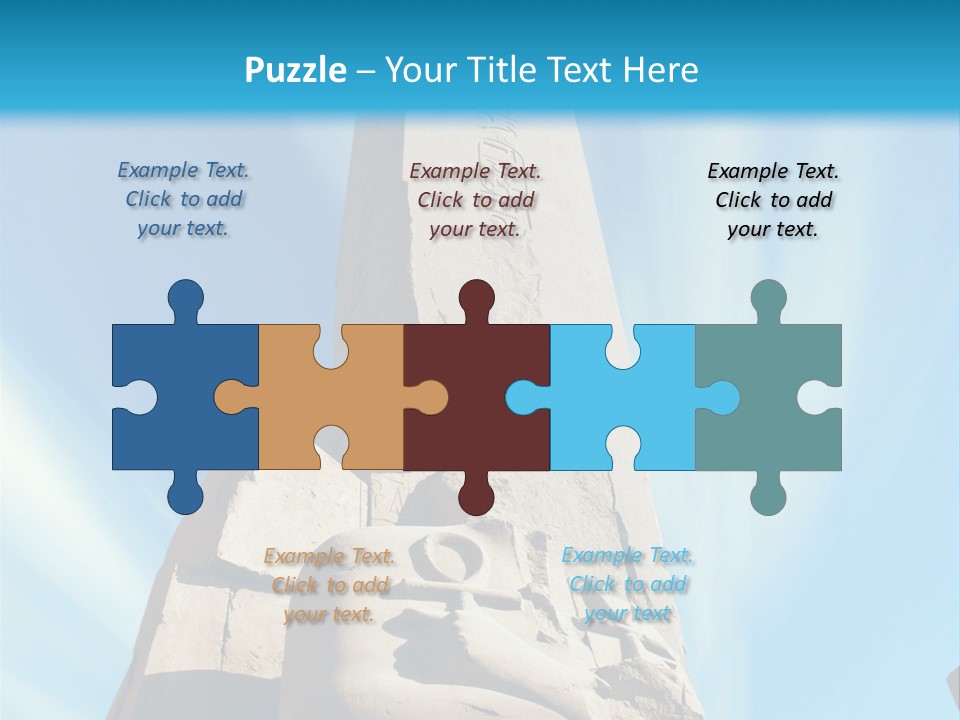 North Statue Symbol PowerPoint Template