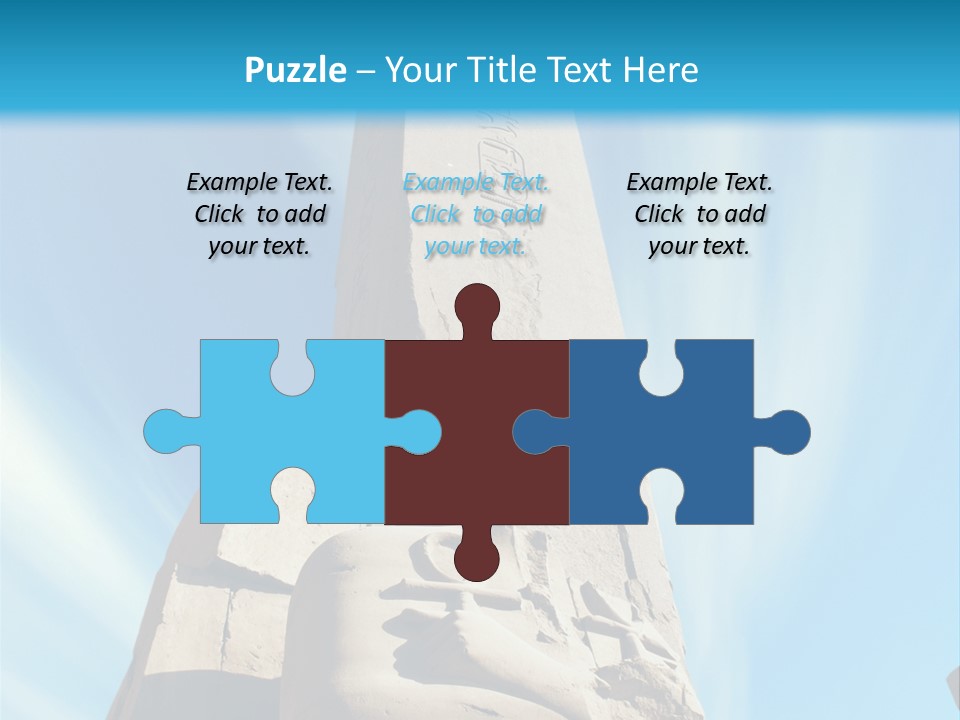 North Statue Symbol PowerPoint Template