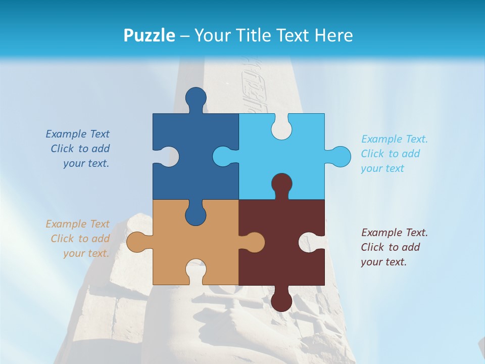 North Statue Symbol PowerPoint Template